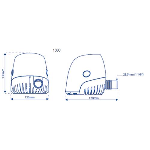 LÄNSPUMP WHALEORCA 1300GPH 12V